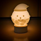 作品まんまるサンタさんランプ〜3Dプリンター製間接照明〜
