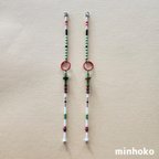 作品long earrings Colorful 