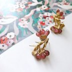 作品｡.:✽  Flora Ⅱ ✽.｡.:* ヴィンテージ ボタニカル ピアス