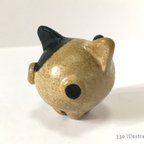 作品陶器のオキモノ（ねこ・シロクロ）