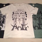 作品ＡｎｔデザインＴシャツ/個性的/綿100％/重ね着/顔★