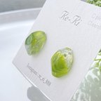 作品〈drop〉green  イヤリング/ピアス