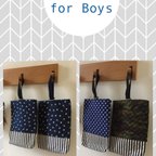 作品＊  上靴入れ  BOYストライプ