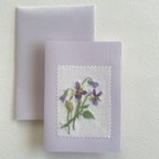 作品刺繍カード／ビオラ