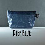 作品ディープブルー【オーダー可能】軽量＆防水生地　ポーチ　ダイニーマ　DCF pouch