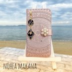 作品 《makana》フィルム付き☆エスニックiphone7/11pro 手帳型ケースP