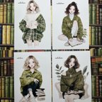 作品オリジナルステッカー♡book lover