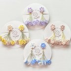 作品春の花束 ピアス