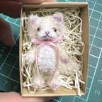 作品ミニチュア モールアート チビ猫 ちゃん ハニークリーム モールベア テディベア Tamubear