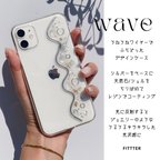 作品w a v e / スマホケース iPhoneケース ハンドメイド 全機種対応 iPhone13 iPhone14 iPhone15