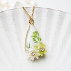 作品植物flower &スワロ jewelryネックレス