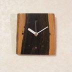 作品銘木《シャム柿》木製時計6（掛け時計）