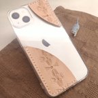 作品刻印レザーのiPhoneケース