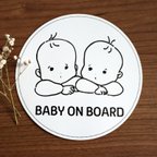 作品ゆるシンプル BABY ON BOARD ステッカー