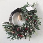 作品christmas wreath " rose half  " フレッシュリース クリスマスリース クリスマス グリーン