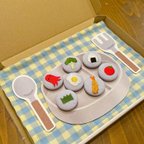 作品△▼ごちそう弁当＊刺繍マグネット（ランチョンマット付き）▲▽送料無料