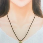 作品necklace 黒革