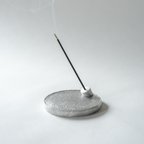 作品インセンスホルダー＜ソリッド-岩肌＞ / アルミ　minimal incense holder <solid> / aluminum　お香立て　パロサント