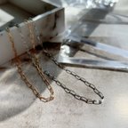 作品azuki chain necklace                 錆びない　変色しない　金属アレルギー対応　シルバー　ゴールド