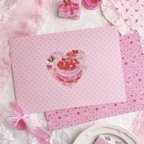 作品【両面】ハートギャレンタインデザインペーパー🍰💗10枚