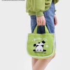 作品Panda パンダ ハンドバッグ パンダ柄 エコバッグ 学生手袋 かわいい 中国のパンダ キャンバスバッグ