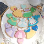 作品【８つのプリンセスから選べる♡】プリンセスドレスのアイシングクッキー♡