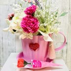 作品母の日💐カーネーションローズティーカップ☕️アレンジ💕