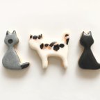 作品 ねこちゃんクッキー3匹セット（三毛猫・黒・シャム猫）