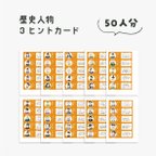 作品【歴史人物3ヒントカード】※データ納品