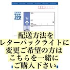 作品レターパックライト発送用ページです。追跡、補償あり。（こちらのみのご購入は不可）