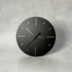 作品「鉄」の置き時計　重厚感　アイアンインテリア　秒針静音　シンプル　置時計　卓上時計　ブラック