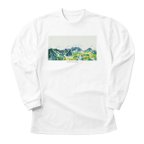 作品立山 北アルプス 長袖Tシャツ ホワイト ドライ 吸水速乾 山 登山