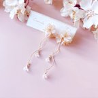 作品｟季節限定｠桜の花飾りピアス