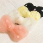 作品ふわふわ♡キュート♡大きなリボンヘアアクセ（色4種）