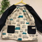 作品milkrei様オーダー品  スモック☆キッズ クルマ