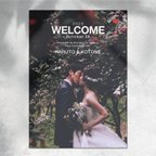 作品ウェルカムボード 結婚式 写真入りポスターパネル印刷　#36