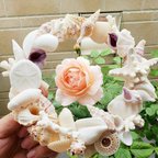 作品❁sweet shell wreath❁  可愛い貝だけを使ったリースです♡