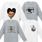 作品うちの子長袖Ｔシャツ（犬 猫 ネコ ペット うさぎ ウサギ ハムスター パンダ  子供でも♪）