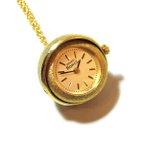 作品60s ERNEST BOREL Gold Tone Ball Pendant Watch