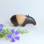 作品バク  (★台付き)  wooden tapir