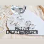 作品【ご予約品】Flowerイヤリング3点セット