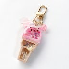 作品[4月26日販売]Cat ice cream shaker keychain(pink)