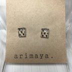 作品arimaya.ドット&ハートクリアピアス