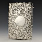 作品1898年 英国アンティーク 純銀製カードケース 48g Frederick Marson