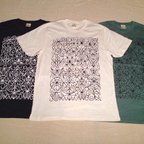 作品ＡｎｔデザインＴシャツ/オーガニックコットン/白文字★