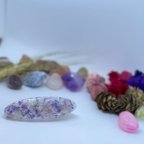 作品☆ヘアクリップ　ドライフラワー　レジン　ハンドメイド　卒園　卒業　入学　入園☆