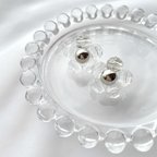 作品ビーズアクセサリー　- clear silver -