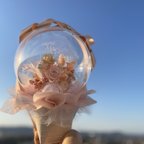 作品プリザーブドフラワーバルーン　かわいい贈り物　バルーンブーケ　フラワーバルーン　flower balloon バルーンフラワー　balloon flower  母の日ギフト