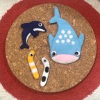 作品アップリケ　水族館