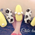 作品♡girlyflower nail♡